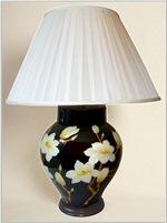 ALEXANDERS  38 CM BLOSSOM/BLACK URN LAMP